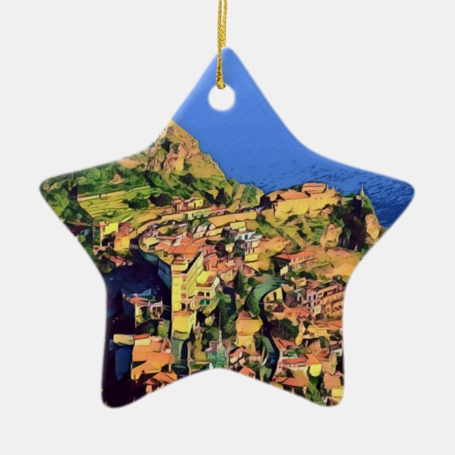 TAORMINA - Sicily - Ceramic Ornament (Front)