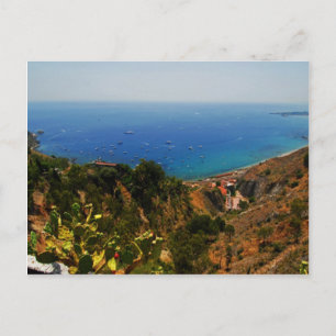 Taormina view 1 postcard