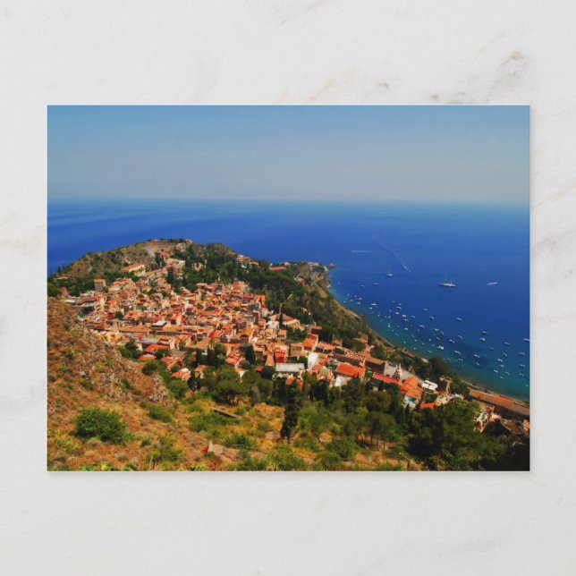 Taormina view 2 postcard (Front)