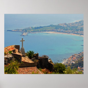 Taormina view 3 poster