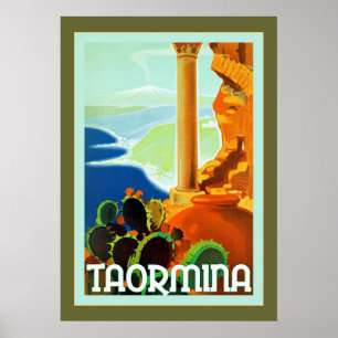 Taormina ~ Vintage Italian Travel Poster