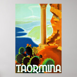 Taormina ~ Vintage Italian Travel Poster