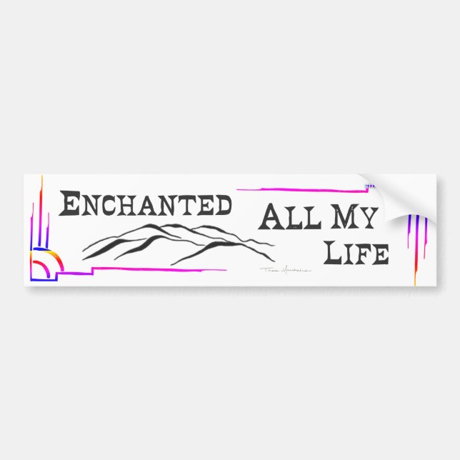 TAOS MOUNTAINS BUMPER STICKER (Front)