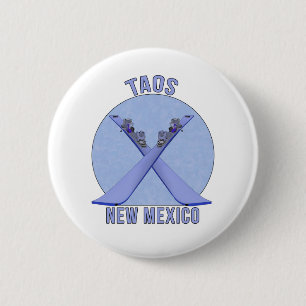 Taos, New Mexico 6 Cm Round Badge