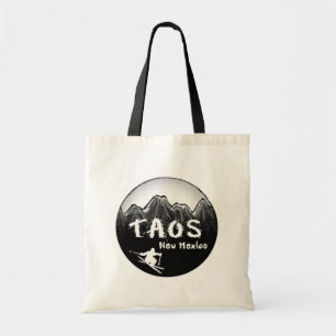 Taos New Mexico artistic skier Tote Bag