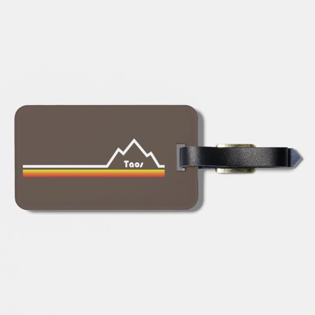 Taos, New Mexico Luggage Tag (Back Horizontal)