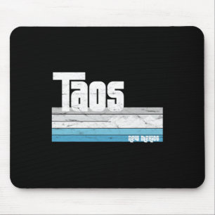 Taos New Mexico Nm Retro Vintage Skiing Hiking Mou Mouse Pad
