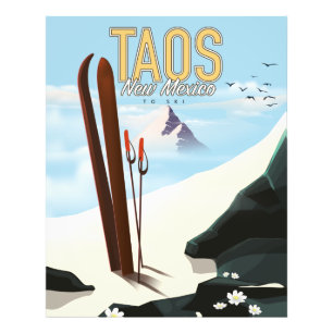Taos New Mexico ski poster