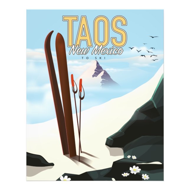 Taos New Mexico ski poster (Front)
