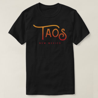 Taos New Mexico Typographic Design  T-Shirt