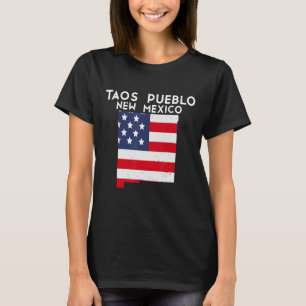 TAOS PUEBLO USA State America Travel New Mexican N T-Shirt
