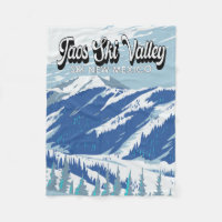 Taos Ski Valley Ski Area Winter New Mexico Vintage