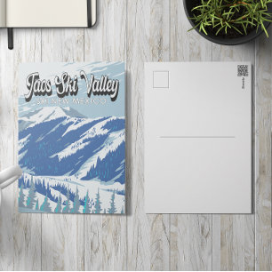 Taos Ski Valley Ski Area Winter New Mexico Vintage Postcard