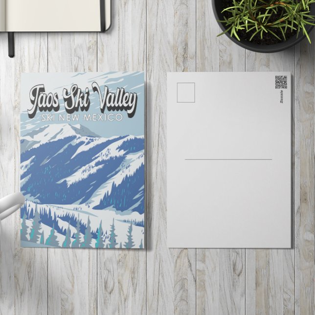 Taos Ski Valley Ski Area Winter New Mexico Vintage Postcard (Creator Uploaded)
