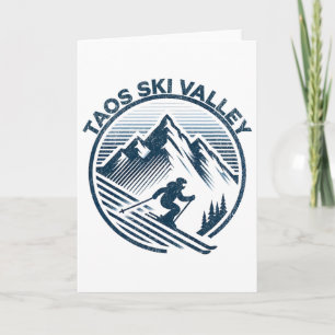 Taos Ski Valley Ski Resort Winter Skiing New Mexic Card