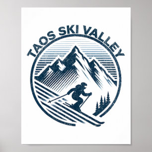 Taos Ski Valley Ski Resort Winter Skiing New Mexic Poster