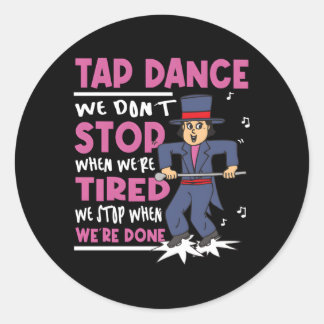 Tap Dance Clogging Dance Tap Dancing Classic Round Sticker