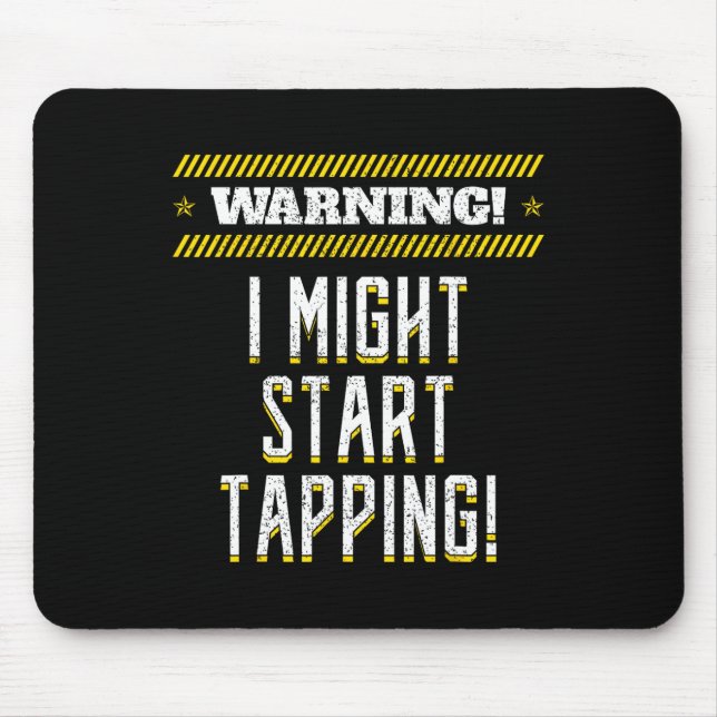 Tap Dance Dancing Rhythm Soft-shoe Tapping Shoes D Mouse Pad (Front)