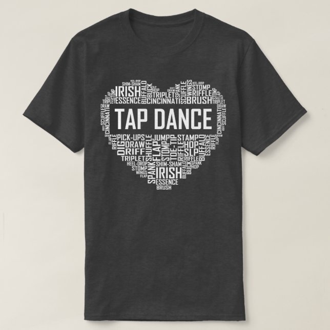 Tap Dance Heart T-Shirt (Design Front)