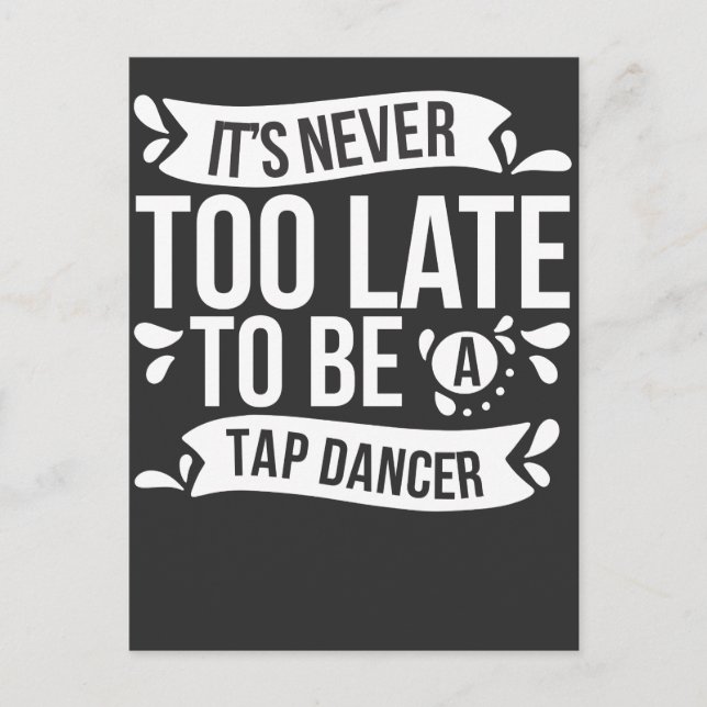 Tap Dance Instructor Dancing Passion Postcard (Front)