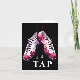 Tap Dance Lover Dancing Shoes Competition Dancer T Card