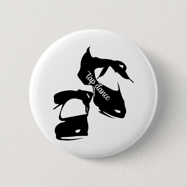 Tap Dance shoes tap dancer 6 Cm Round Badge (Front)