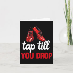 Tap Dance Teacher Appreciation For Women Girls Mum Card