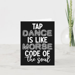 Tap Dance Teacher Appreciation Gifts Tap Dancer Bl Card