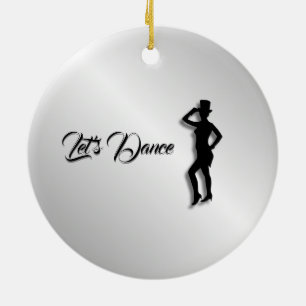 Tap Dancer Let's Dance Ceramic Tree Decoration