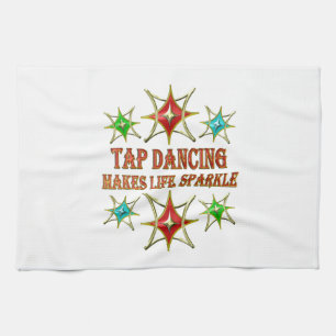 TAP DANCING FANCY STARS TEA TOWEL
