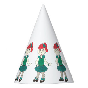 Tap Dancing Girl Dance Recital Costume Teal Green Party Hat