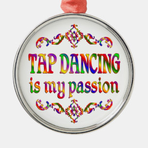 Tap Dancing Passion Metal Tree Decoration