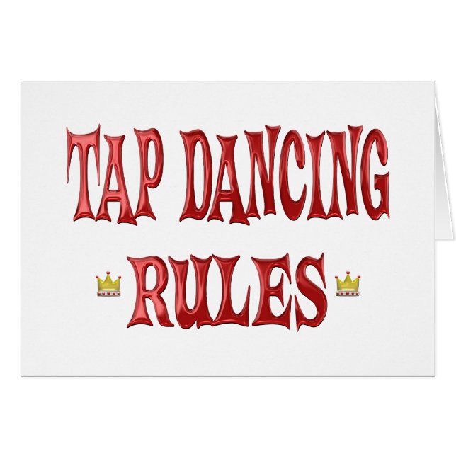 Tap Dancing Rules (Front Horizontal)
