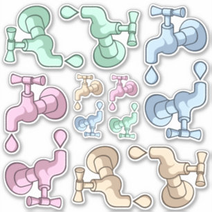 Tap Dripping Sticker Set