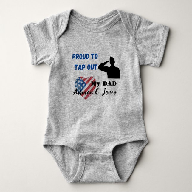Tap out BMT Graduation Baby Bodysuit (Front)