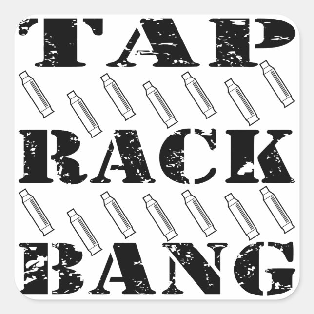 Tap Rack Bang Square Sticker (Front)