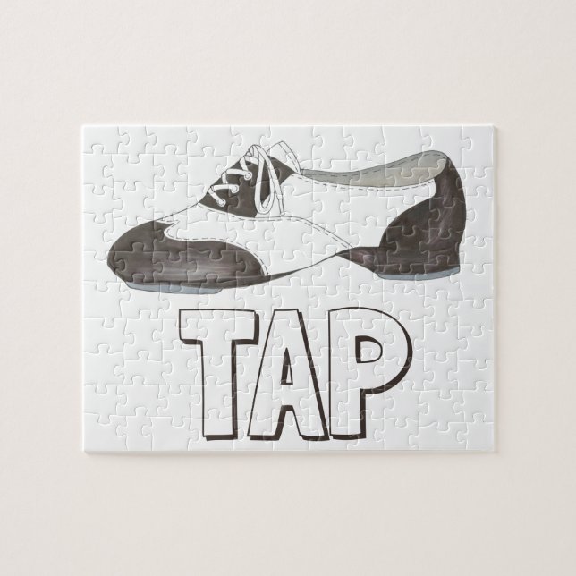 TAP Shoe Dance Teacher Dancer Tapdance Gift Jigsaw Puzzle (Horizontal)