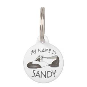 Tap Shoe Print Dance Teacher Dancer Tapdance Gift Pet Tag