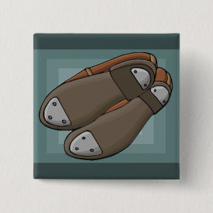 Tap Shoes 15 Cm Square Badge