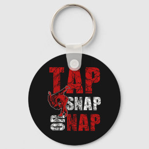 Tap Snap Or Nap Funny Brazilian Jiu Jitsu Karate Key Ring