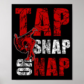 Tap Snap Or Nap Funny Brazilian Jiu Jitsu Karate Poster
