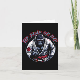 Tap Snap Or Nap Funny Jiu Jitsu Combat BJJ MMA Card