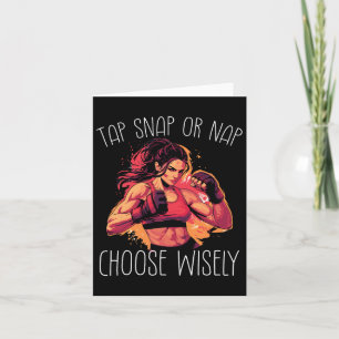 Tap Snap Or Nap Karate Judo Card