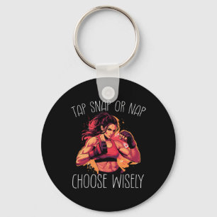 Tap Snap Or Nap Karate Judo Key Ring