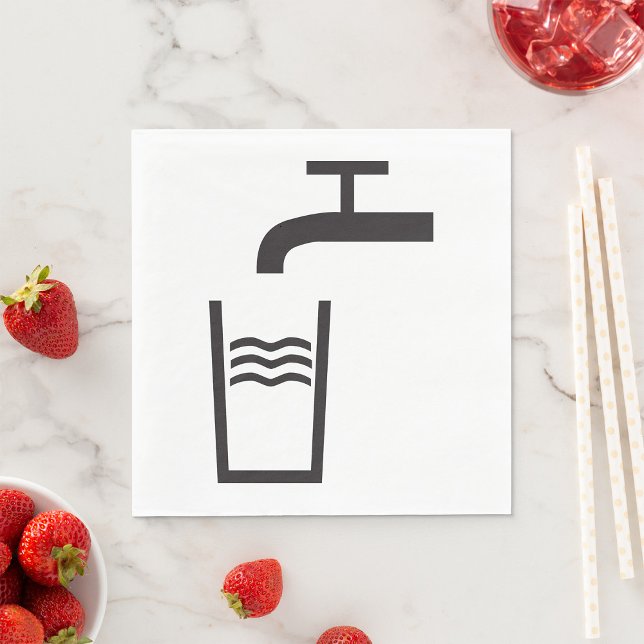 Tap Water Symbol Napkin (Creator Uploaded)