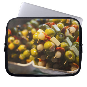 Tapas made with stuffed olives laptop sleeve