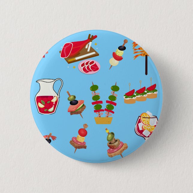 Tapas Party 6 Cm Round Badge (Front)