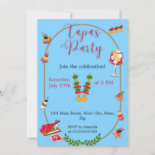 Tapas Party Invitation