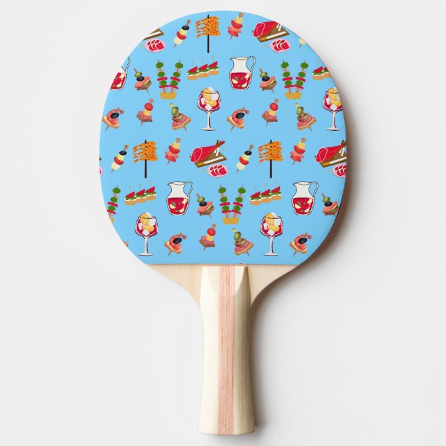 Tapas Party Ping Pong Paddle (Front)