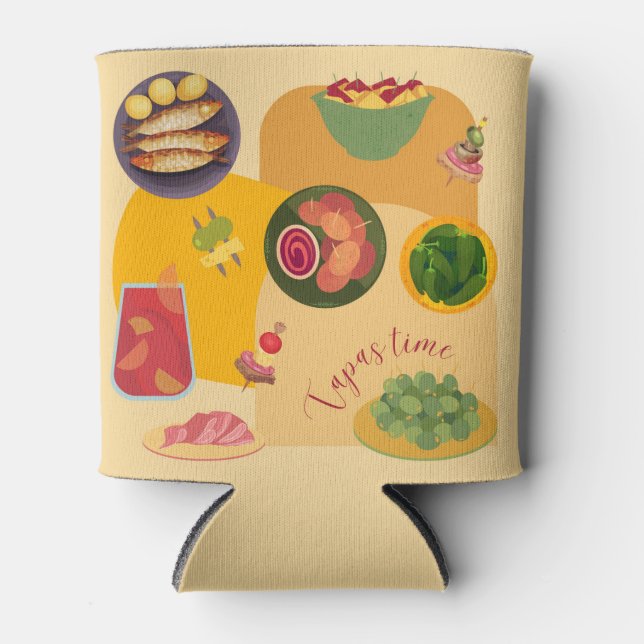 Tapas Time Can Cooler (Front)